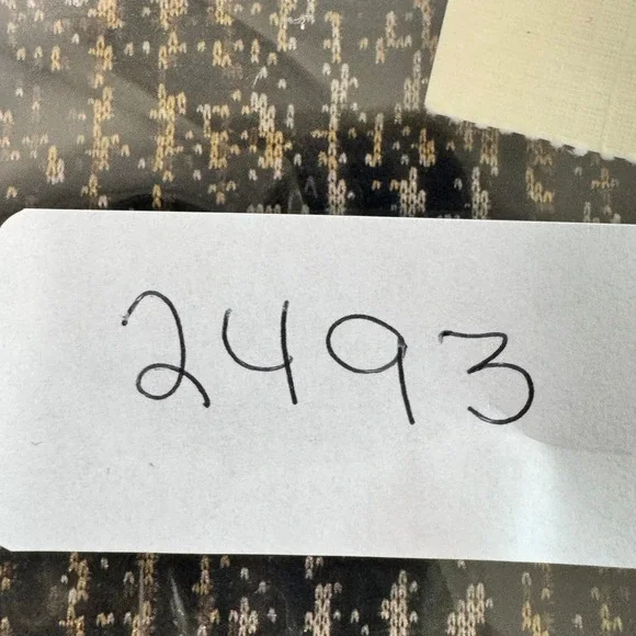 ANNE KLEIN Womens XXS Plaid Pants Black Gold Straight Leg Stretch Slim Fit New - Picture 15 of 15